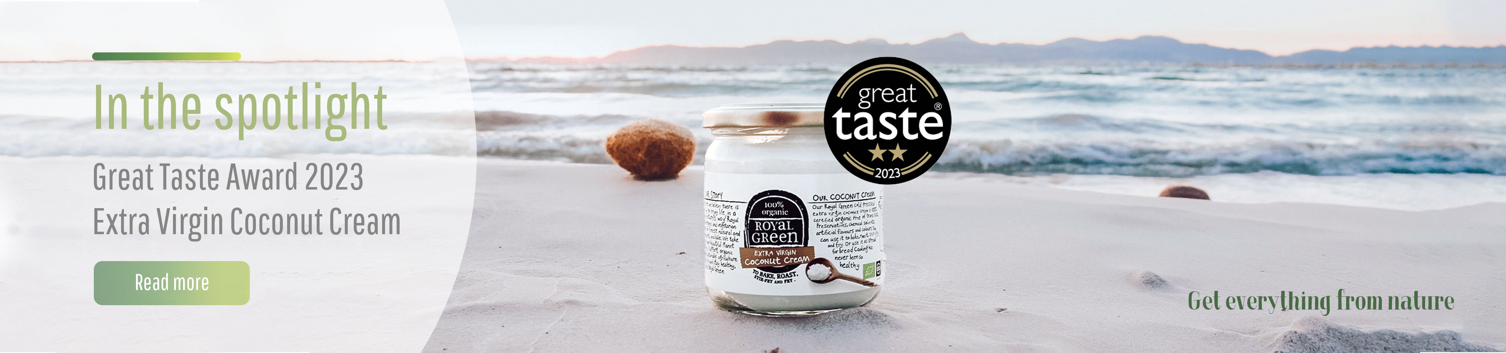 Royal Green extra virgin coconut oil wins 2 stars Great Taste 2023!
