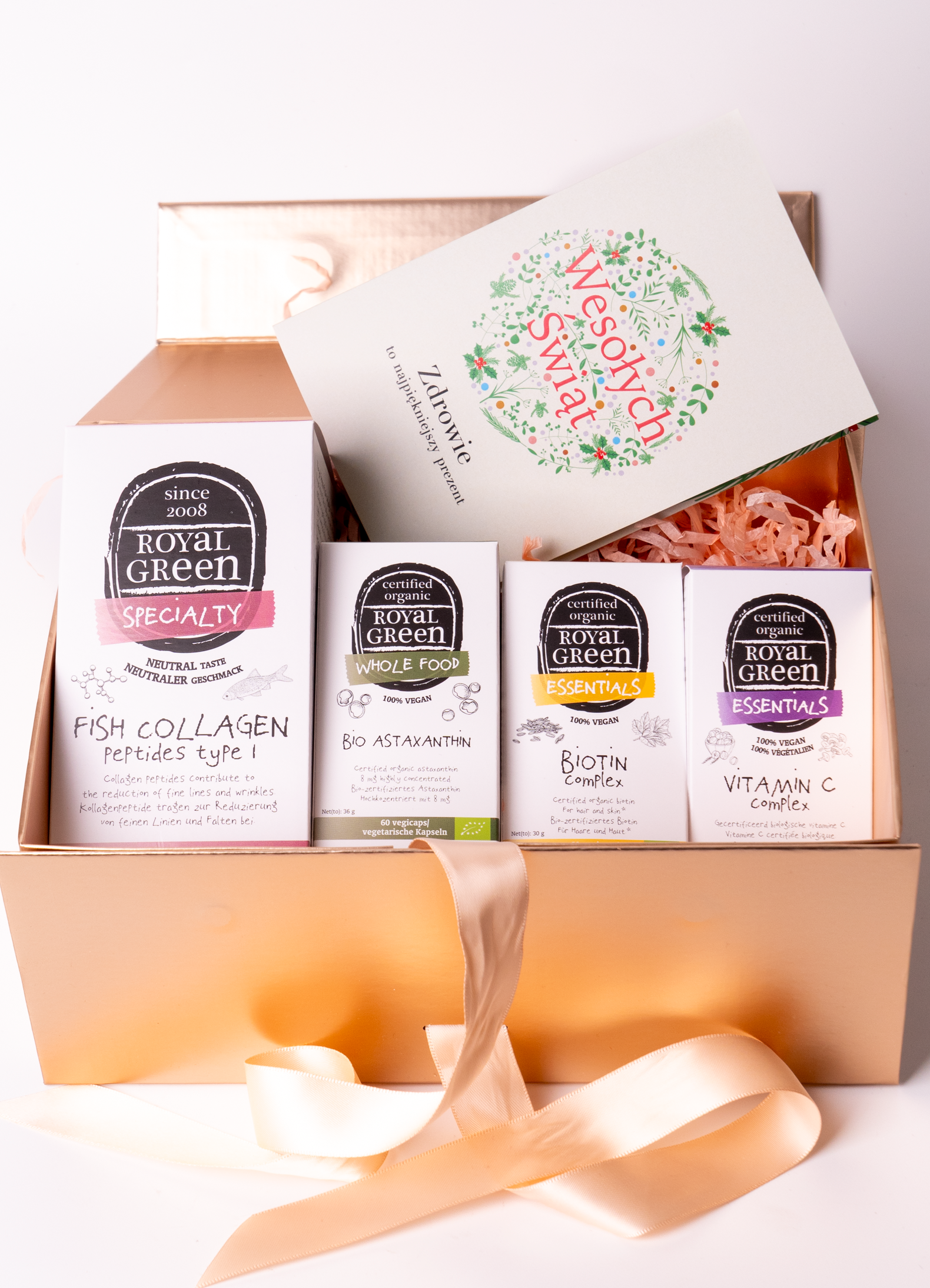 Świąteczny zestaw prezentowy "Piękno od Wewnątrz", idealny prezent dla kobiety pod choinkę dbającej o urodę naturalnie